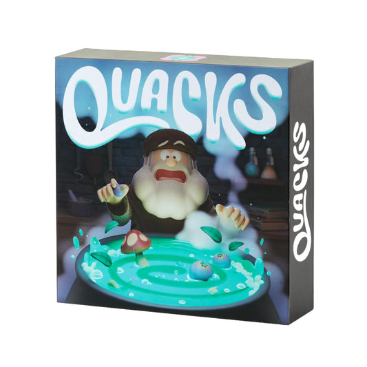 CMYK Quacks bottle-pour shows vivid potions for game night