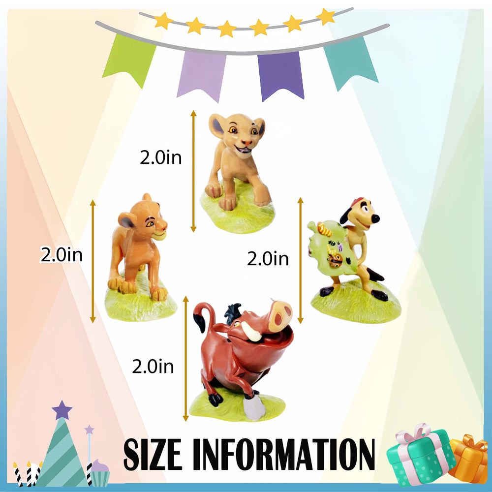 CNIUETYR cake topper animals perfect for festive table decor.
