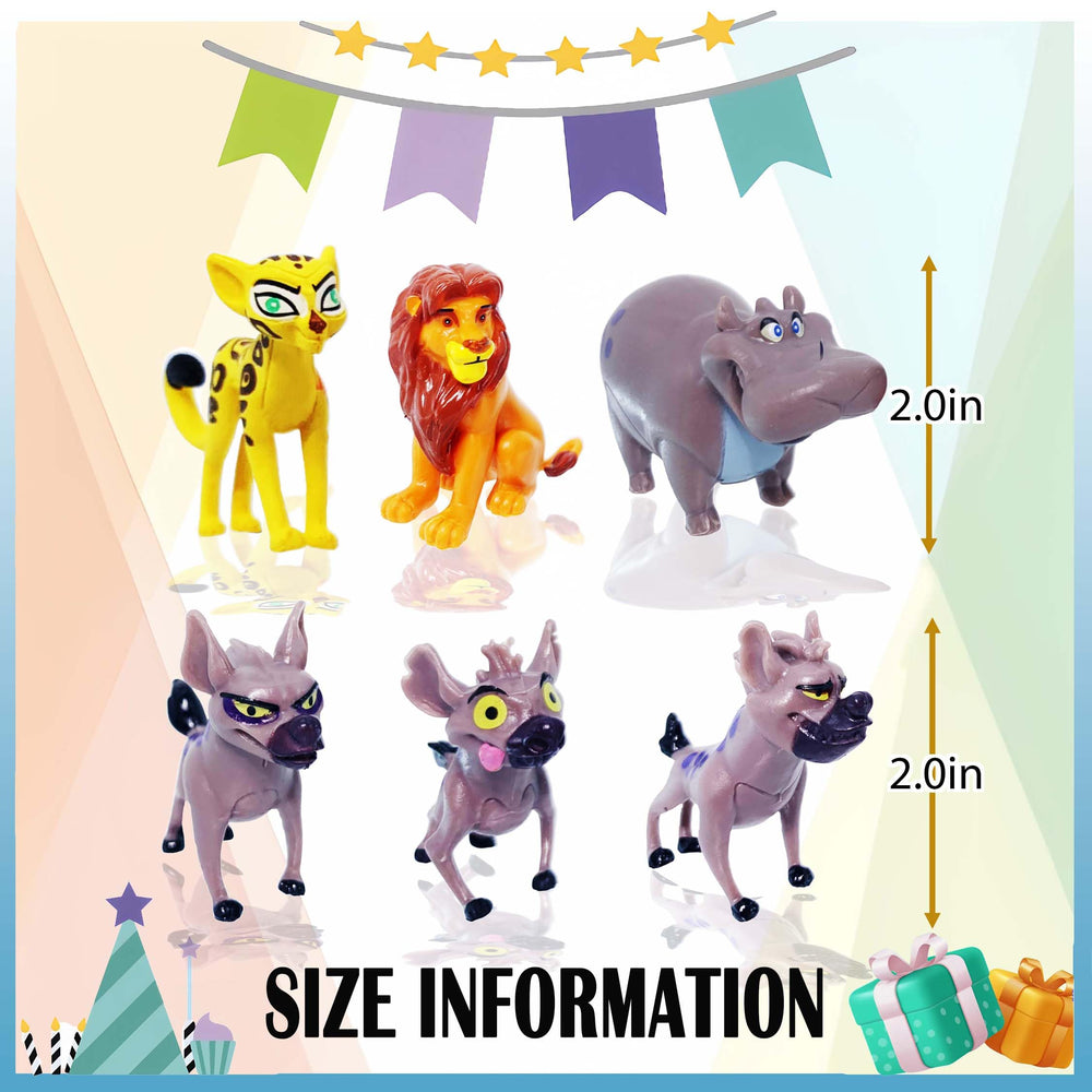 CNIUETYR 2.0 inch figures fit cake borders and dessert tables.