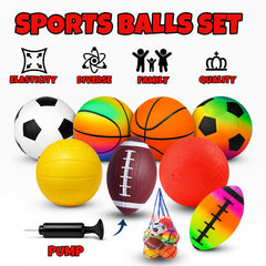 COAMZPARTY rainbow ball—colorful visual cues boost active play.