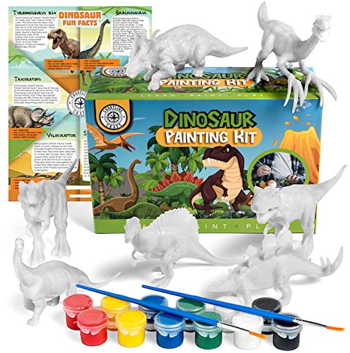 Coastline Craft giftable-dinosaur-crafts-package makes a screen-free creative gift for kids.