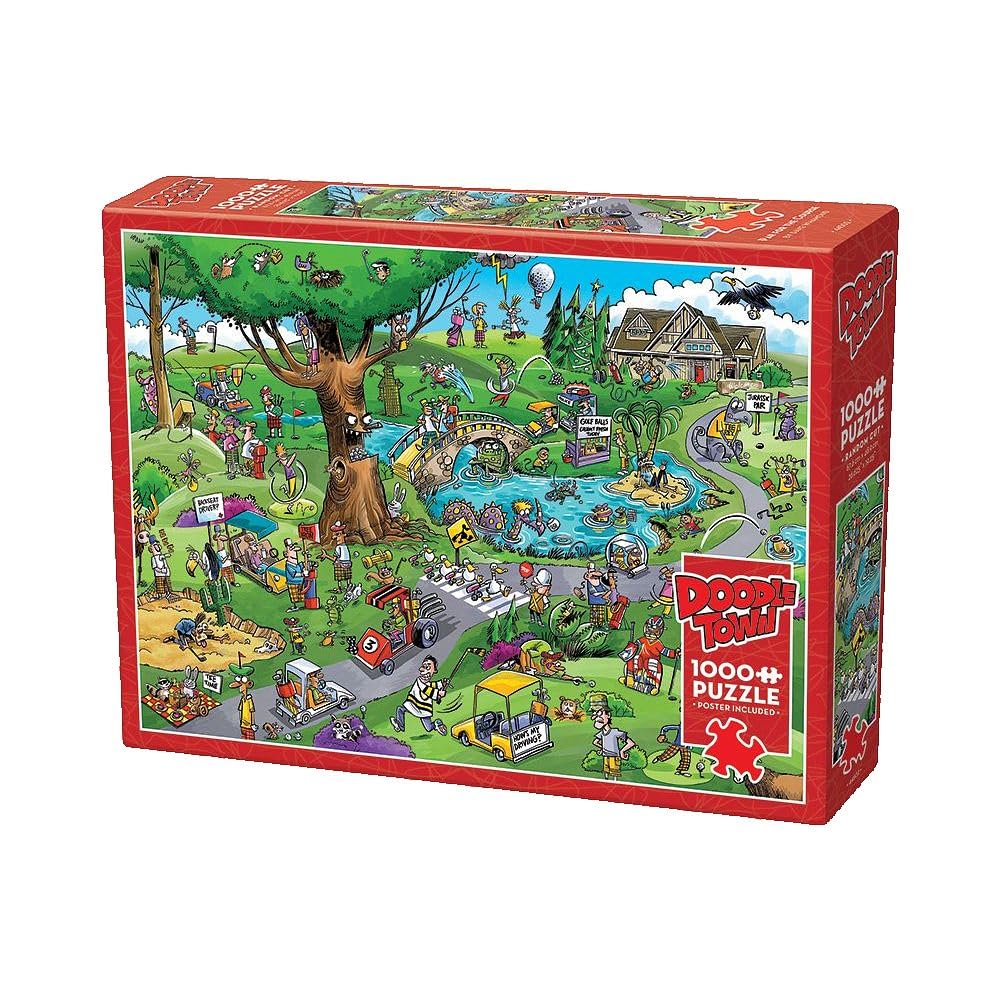 Cobble Hill 1000-piece puzzle with glare-reducing linen finish for clear viewing.