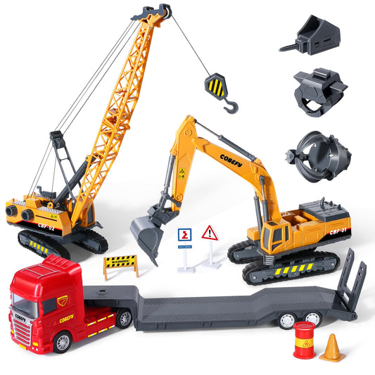 Cobefy excavator toy with digger attachment supports imaginative play and fine motor skills.