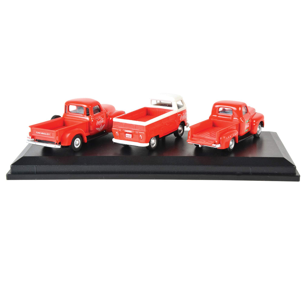 Coca-Cola Classic Pickups 1962 Volkswagen T1 rear view showcases chrome bumpers for showcase