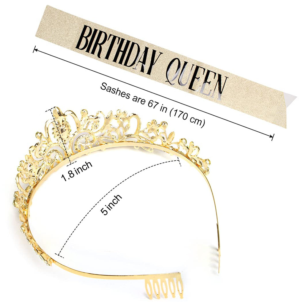 COCIDE gold glitter sash detail catches light from every angle.
