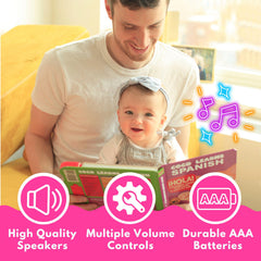 Coco Learns Spanish durable board book with non-tearing pages