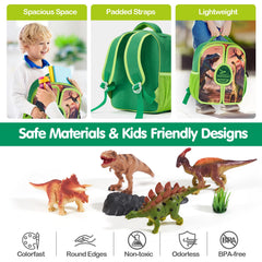COCO&Friends compact travel-ready dino toy set for trips