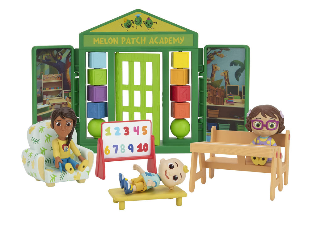 CoComelon School Time Deluxe cot offers a cozy rest scene