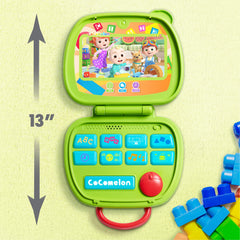 CoComelon Sing and Learn Laptop built in handle makes travel learning easy