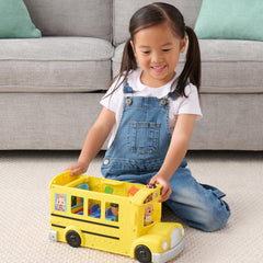 CoComelon transforming school time bus Cody figure for imaginative friend play.