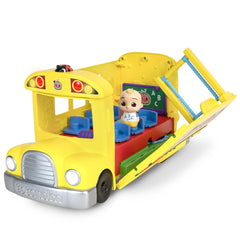 CoComelon transforming school time bus JJ figure for interactive storytelling.