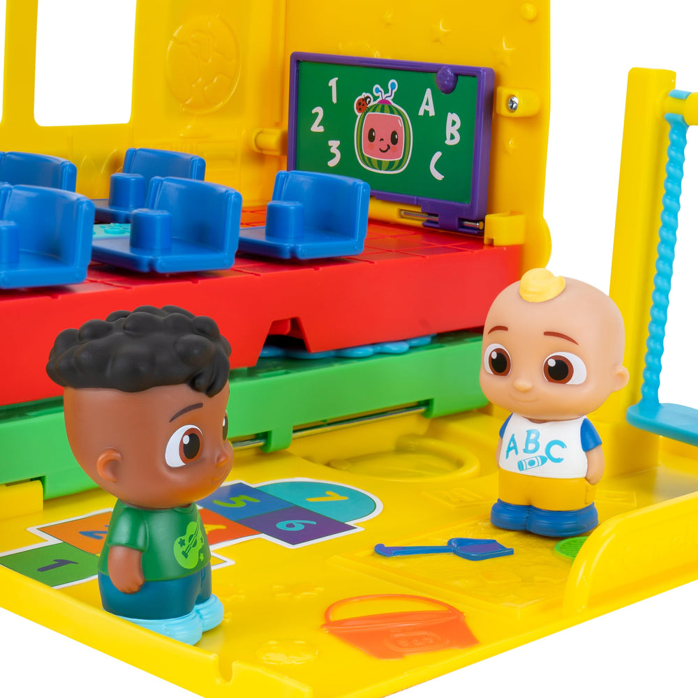 CoComelon transforming school time bus lights and sounds activated with the ladybug.