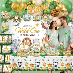 Cocomigo cake topper creates a focal moment at the baby shower.