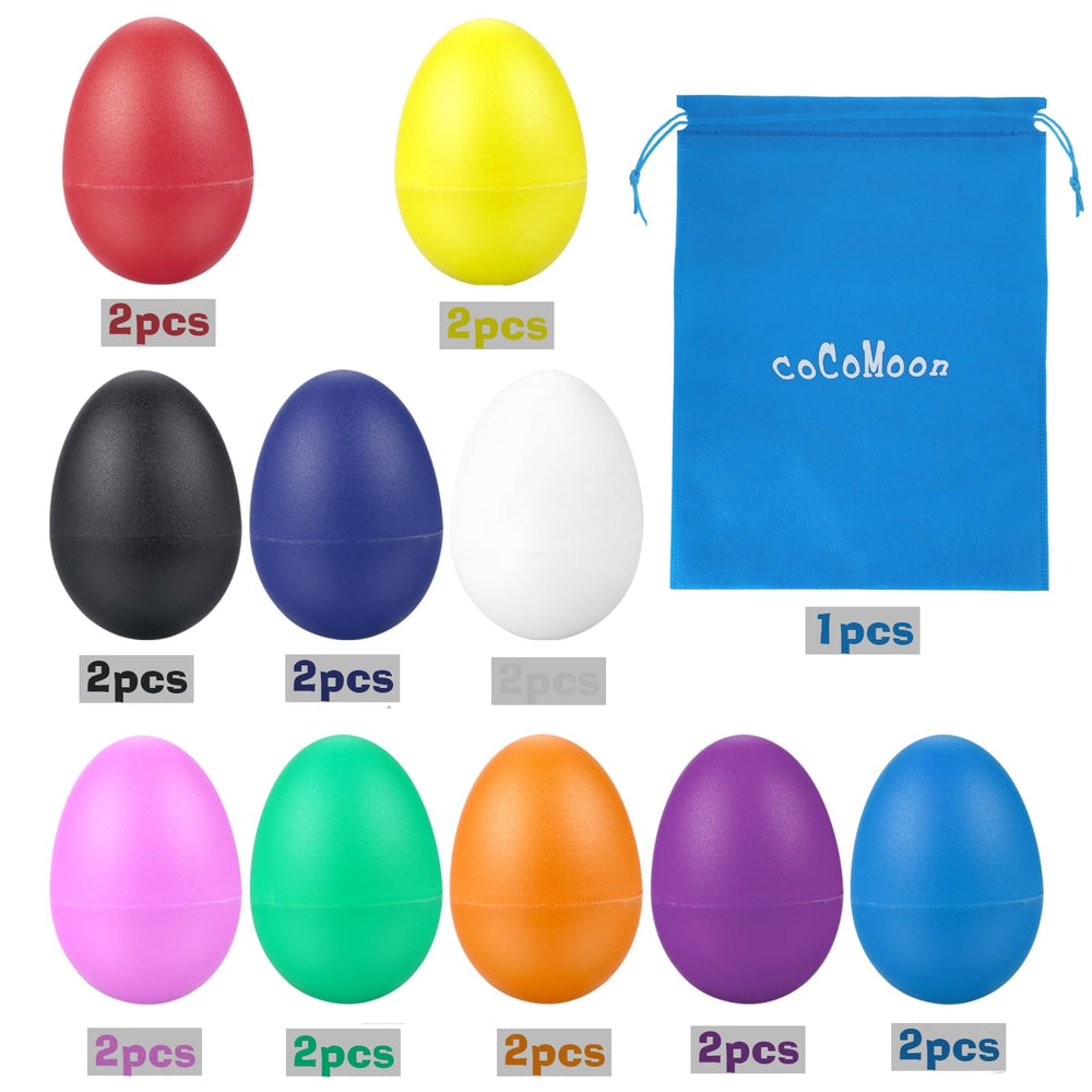 COCOMOON egg shaker packaging with storage bag for easy cleanup