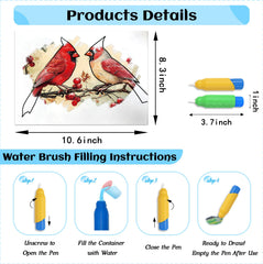 Codonen thick, bleed-proof paper supports smooth painting without staining fabrics.