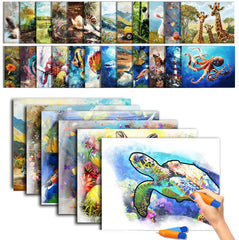 Codonen water-doodle pack with 25 toys shown for calming painting activity