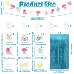 Cogniplay blue fringe curtains framing an undersea scene