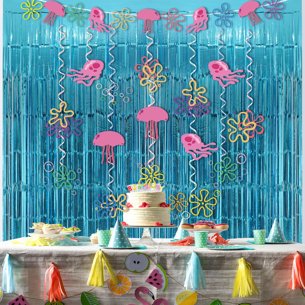 Cogniplay smiling jellyfish banner brightens underwater themed party