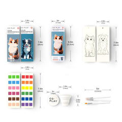 COIPLAY watercolor paper included for ready-to-paint sessions