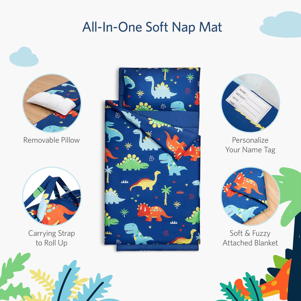 Cokouchyi roll-and-carry nap mat enables easy transport for daycare.