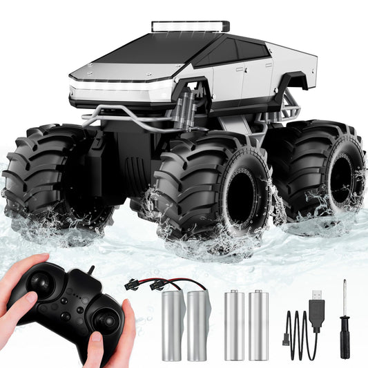 Cokzer Cyber Truck shell shows rugged alloy build for all-terrain play.