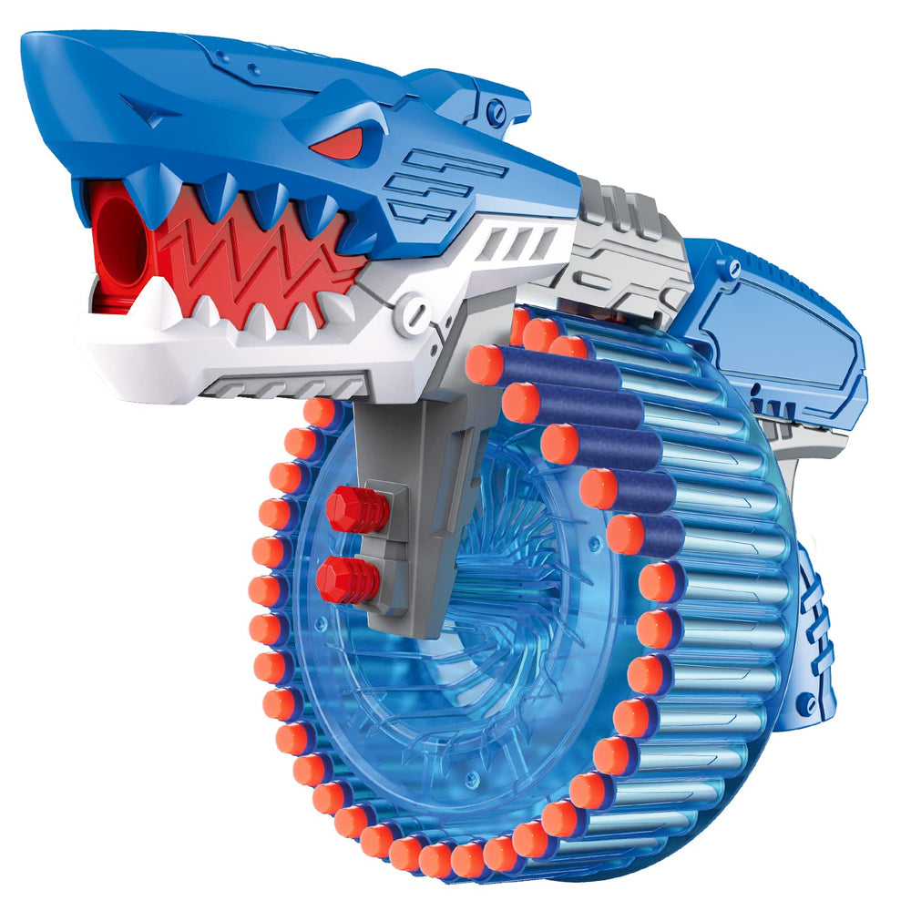 ColdFire soft bullet toy gun, front view, ideal for safe indoor play.