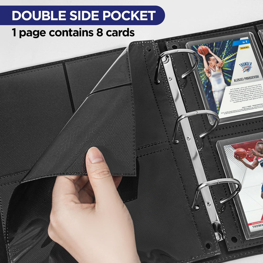 CollectHall top-loader sleeves anti-slip interior detail keeps cards from shifting during handling.