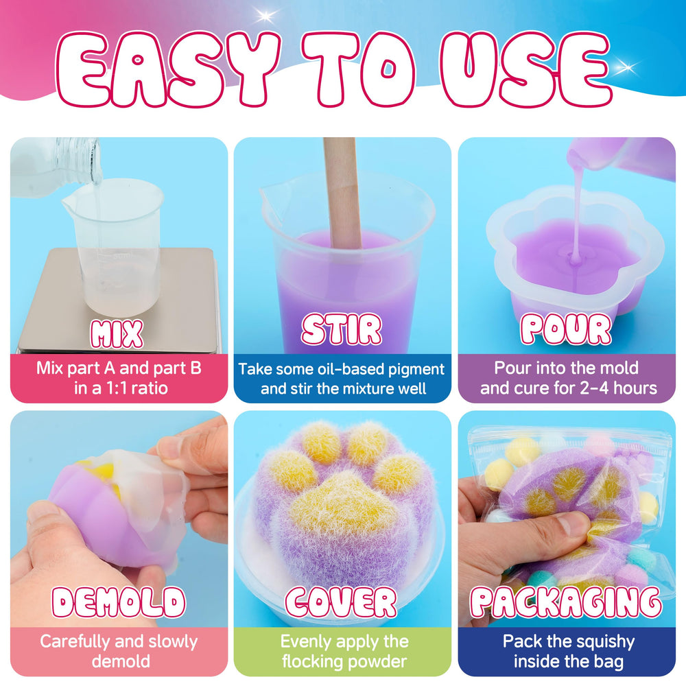 ColoPlay Taba Squishy Kit color pastes for vivid, personalized colors.