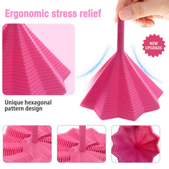 Colorful 3D Printed Expanded Sensory Fidget Star ergonomic design for comfortable handling.