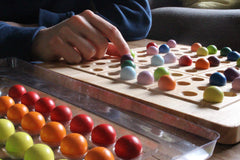 ColorKu compact board and pieces weigh about 3.8 pounds for easy transport.