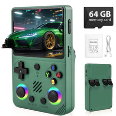 Colourbing RG36PRO front view showing a compact retro handheld design for travel gaming.