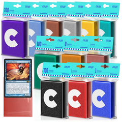 COLQU 1200ct matte card sleeves in a color-packed pack for MTG and TCG cards