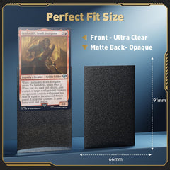 COLQU acid-free polypropylene sleeves protect cards from dust and wear