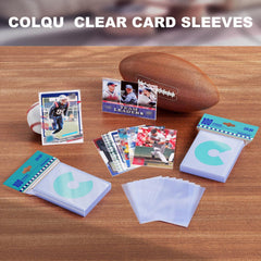COLQU crystal clear visibility sleeves show true card color for easy viewing.