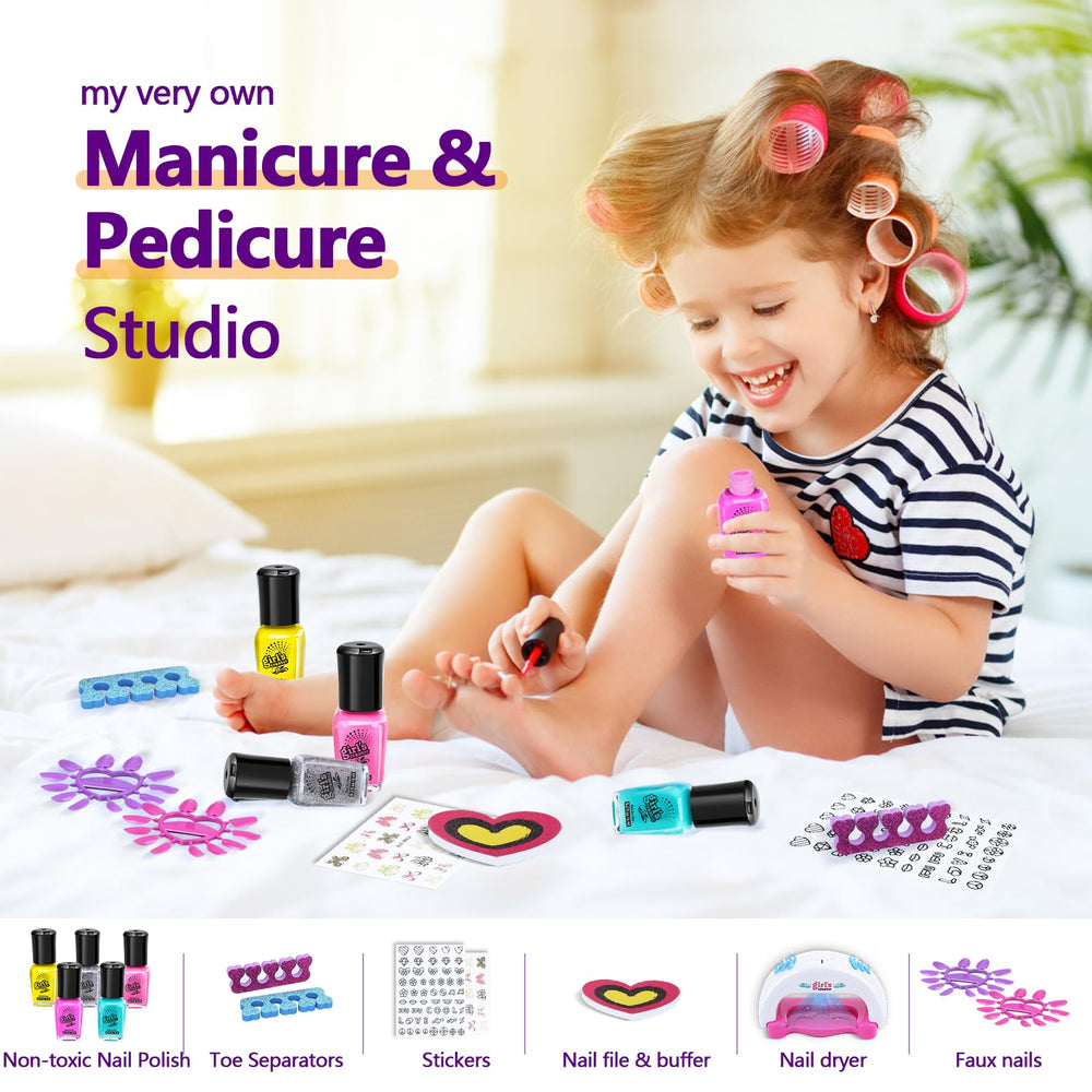Combaybe Kids Spa Day Headband keeps hair tidy during nail art sessions