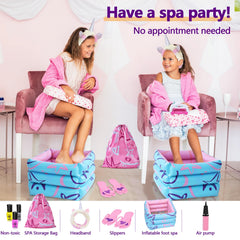 Combaybe Kids Spa Day Slippers provide comfy foot protection during spa play