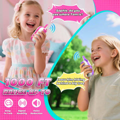 ComedyFun ergonomic unicorn walkie talkie fits small hands during games.