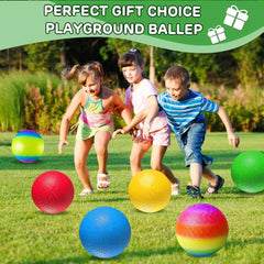 Comethu 8.5-inch ball in a child's hand, showcasing comfortable grip.