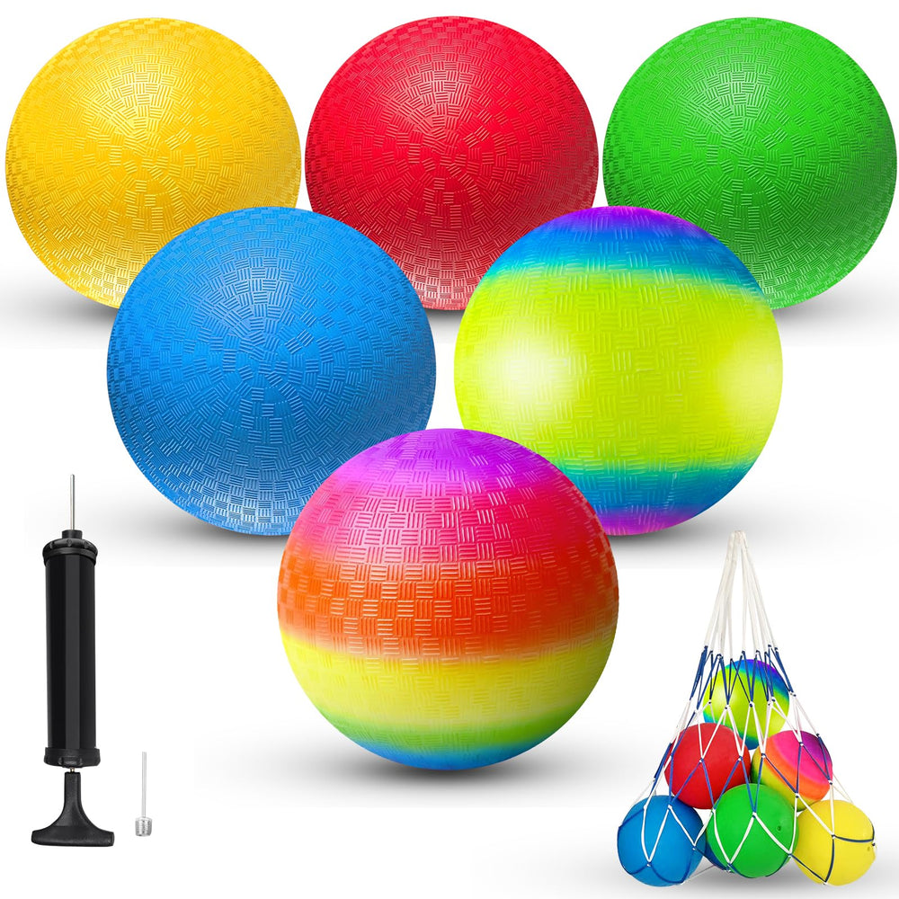 Comethu 8.5-inch ball in action outdoors, ideal for school activities and family fun.