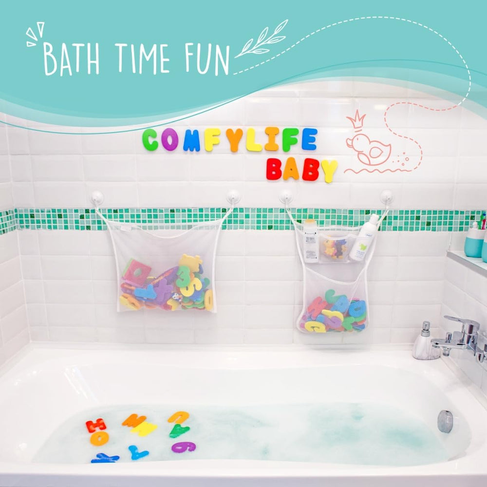 Eco safe materials and kid friendly design for tidy baths