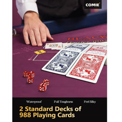 Comie poker chips 11.5g weight with iron core for a premium feel.