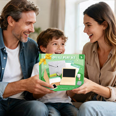 Commodum wooden pretend play office folder and to-do list enhances planning and storytelling.