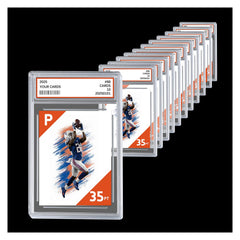Comnge 12ct graded card slab front view protects TCG and sports cards with crystal-clear UV-resistant acrylic