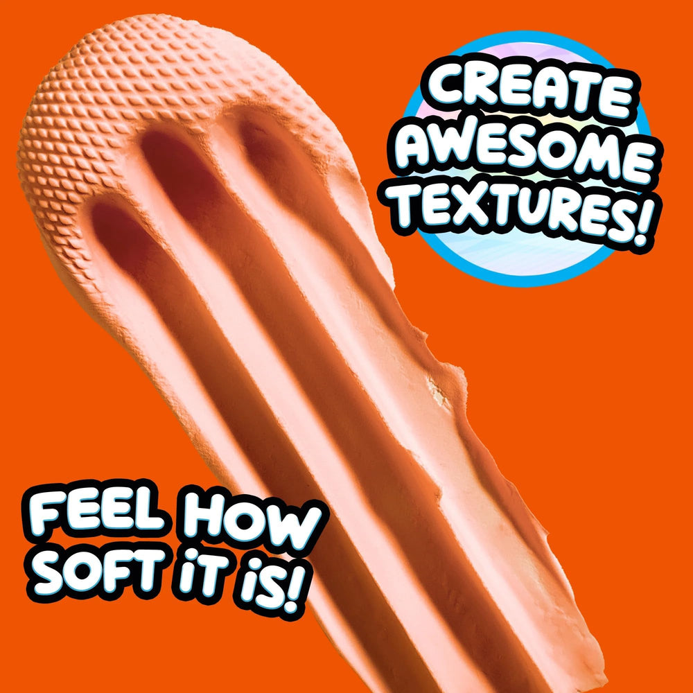 Compound Kings orange-scent slime conveys fragrant sensory cue during playtime.