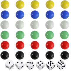 COMSREV glass marbles in six colors ready for colorful gameplay on the board