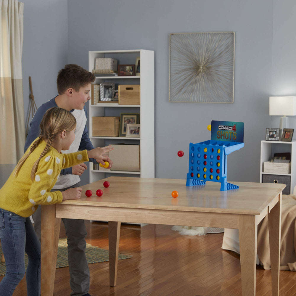 Connect 4 Shots suitable for ages 8 and up.