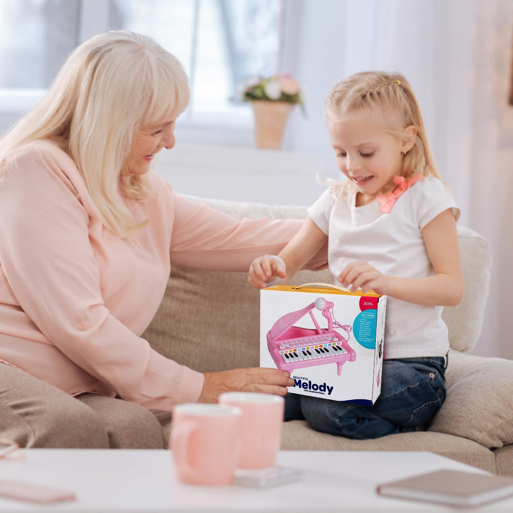 Conomus piano keyboard toy demo songs help kids learn melodies.