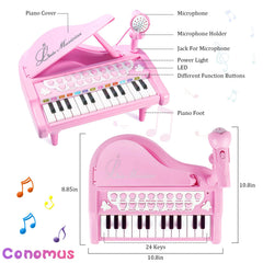 Conomus piano keyboard toy recording function expands creative play.