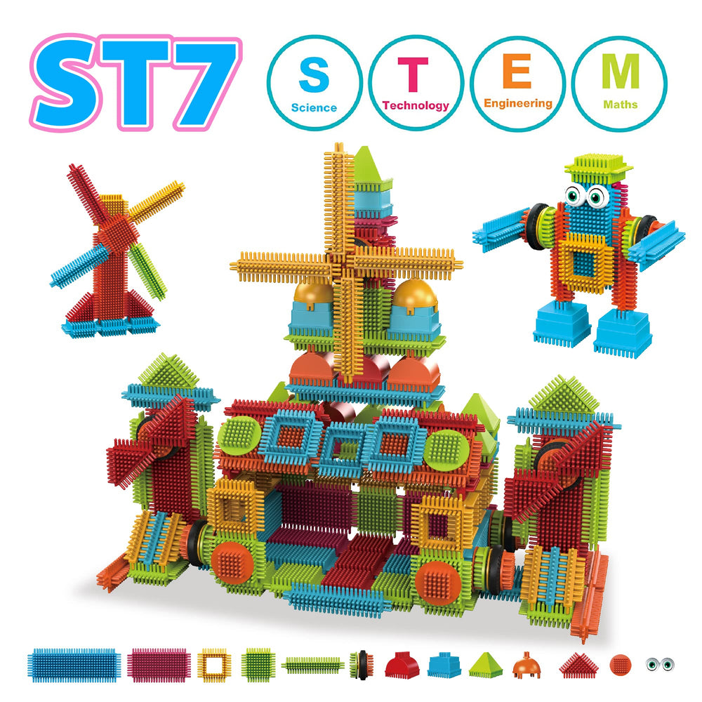 Family playing together with Contixo bristle set at home.