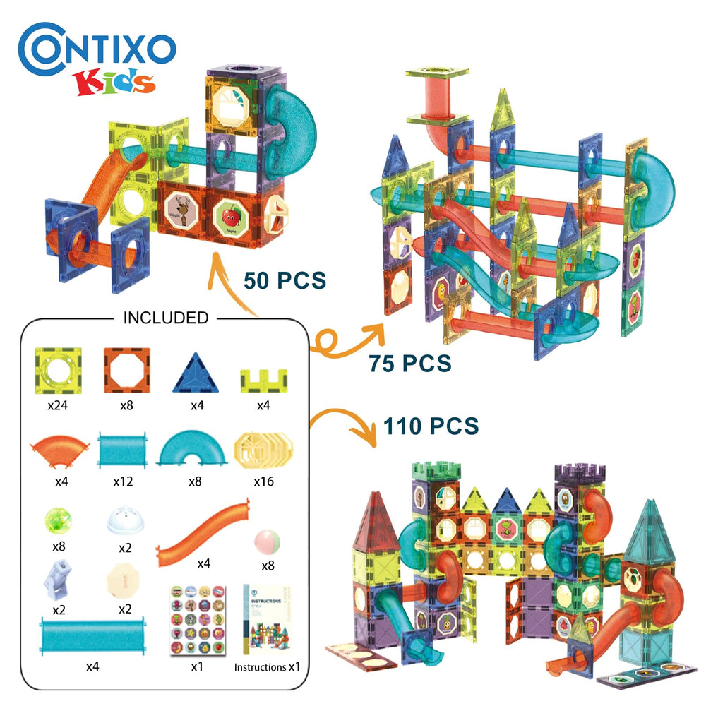 Contixo magnetic blocks that attract curiosity during open-ended play